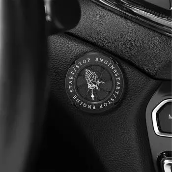 Крышка кнопки запуска автомобиля, уникальная крышка кнопки запуска для мотоцикла, автомобиля, грузовика, внедорожника чёрный