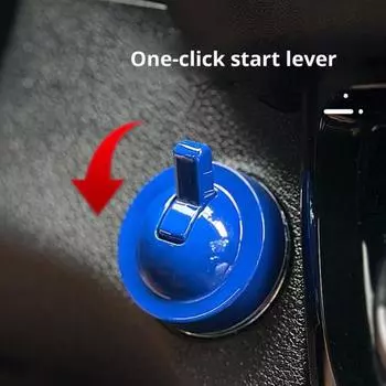 Крышка кнопки запуска автомобиля Универсальная Универсальная Применение Простая Установка Декоративная Крышка Джойстика Аксессуары красный