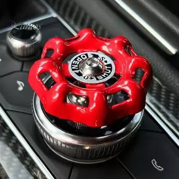 Крышка кнопки запуска двигателя автомобиля, блестящая краска, универсальный размер, простая установка, украшение для запуска автомобиля одной кнопкой 1pc