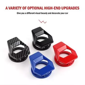 Крышка кнопки запуска двигателя автомобиля, стоп-переключателя, декоративные автомобильные аксессуары, кнопочный липкий чехол для салона автомобиля, Стайлинг автомобиля