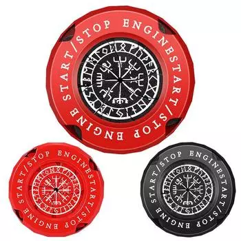 Крышка кнопки запуска двигателя из цинкового сплава, универсальная защитная крышка кнопки запуска двигателя, аксессуары для автомобильной кнопки запуска