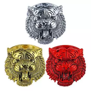 Крышка кнопки запуска двигателя с головой тигра Кнопка запуска и остановки двигателя Наклейка наклейка на автомобильные аксессуары для салона автомобиля для предотвращения золотой