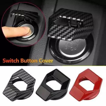 Крышка кнопки запуска и остановки двигателя автомобиля, вращающаяся защитная крышка, кольцо запуска мотоцикла, декоративная наклейка