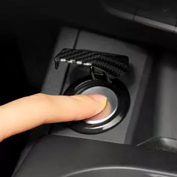 Крышка кнопки запуска и остановки двигателя автомобиля, вращающаяся защитная крышка, кольцо запуска мотоцикла, декоративная наклейка