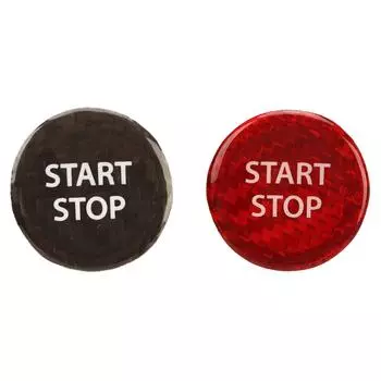 Крышка кнопки запуска Замена накладки кнопки зажигания из углеродного волокна для GTR R35 2008 Red