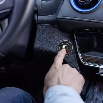 Крышка кнопки зажигания автомобиля Украшение кнопки двигателя автомобиля Крышка кнопки запуска и остановки двигателя автомобиля Украшение кнопки остановки двигателя автомобиля