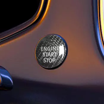 Крышка кнопки зажигания двигателя Наклейка для салона автомобиля Наклейка для служебной автомобильной детали Украшения для чёрный