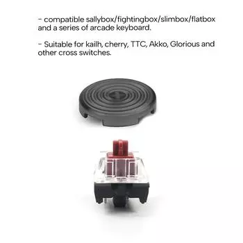 Крышка кнопок клавиатуры Arcade Fighting Защитные приспособления для кнопок Защитите и настройте свой игровой опыт 20.2mm жёлтый