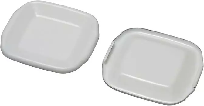 Крышка контейнера для хранения Nodahoro, только эмалированная крышка, квадратная, размер S, белая серия, сделано в Японии, HFS-S