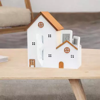 Крышка коробки с салфетками, украшение в виде статуи дома, легкий держатель для салфеток для гостиной отеля