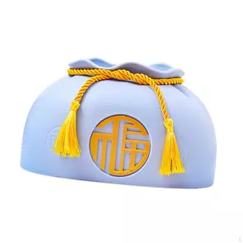 Крышка коробки салфеток держатель для бумажных полотенец форма сумки для денег креативная для автомобиля фермерский дом 18.5cmx14.0cm золотой