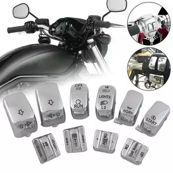 Крышка корпуса ручного переключателя управления рулем мотоцикла высокого класса для Harley Road Glide CVO FLTR Softail Dyna Sportster XL 883 1200