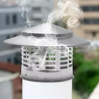 Крышка круглого дымохода с сетчатым экраном, конический верх, металлический чехол для дымохода, устойчивый к погодным условиям, внешняя крыша, конический верх, дождезащитный чехол для дымохода камина S