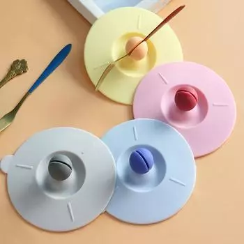 Крышка кружки, не содержит BPA, герметичная, 4 цвета, практичная стеклянная чашка для напитков, крышка для бара жёлтый