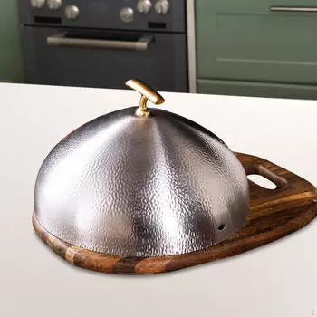 Крышка-купол для еды, сервировочная тарелка, купольная тарелка, нержавеющая сталь, защитная крышка для торта, Argent