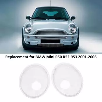 Крышка линзы фары, правая крышка линзы фары автомобиля замена для BMW Mini R50 R52 R53 20012006, Right прозрачный