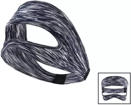 Крышка маски для лица Дышащая повязка для тренировок Регулируемые размеры Подкладка HMD для Oculus Quest 2 Go HTC Vive PS VR Gear VR Grey