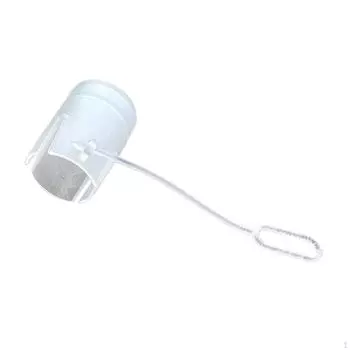 Крышка мундштука для укуса мочевого пузыря Портативный унисекс Прочный протектор для занятий спортом на велосипеде White Round 18.25mm