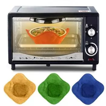 Крышка нагревательной чаши Безопасна для микроволновой печи Простота в обращении Жаропрочная конструкция с угловым краем Держатель для чаши зелёный