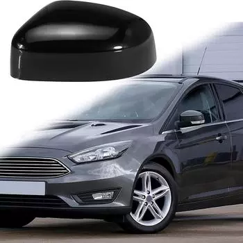Крышка накладка левого зеркала заднего вида черная для Ford Focus Mk2 хэтчбек 2008-2011