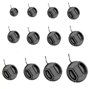 Крышка Nikon Sony, передняя крышка объектива, центральная защелка, практичная 37mm чёрный