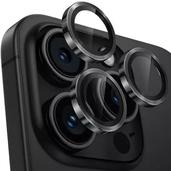 Крышка объектива для iPhone 16 Pro Max Защита камеры 9H Закаленное стекло Алюминиевый сплав Пленка для камеры iPhone 16 Pro Max Ударопрочная Защита от передержки