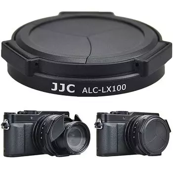 Крышка объектива JJC Auto, совместимая с камерой Panasonic LUMIX Leica 8 7. Автоматическая крышка, совместимая с камерой Panasonic Black DMC-LX100 / DMC-LX100II D-LUX. (Тип