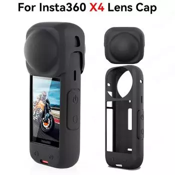 Крышка объектива камеры для Insta360 One X4 Силиконовая защитная крышка объектива для спортивной камеры Крышка экрана для Insta 360 X4 Аксессуары For Insta360 X4