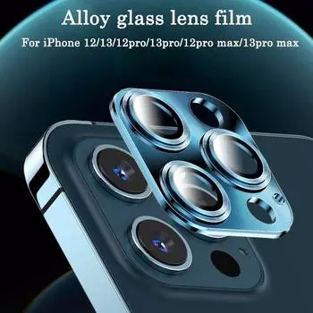 Крышка объектива камеры для iPhone 13 Pro Max 13pro 13mini, стеклянная и металлическая защита объектива камеры для iPhone 12 13 Pro max 12mini 11 11 Pro 11 Pro Max