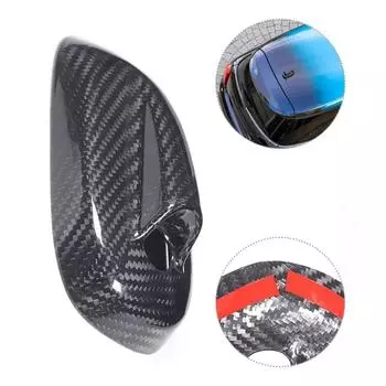 Крышка основания антенны для Mini для Cooper F55 F56 2013-2024 из настоящего углеродного волокна, крышка стойки антенны для автомобиля, внешняя крышка антенны CHINA