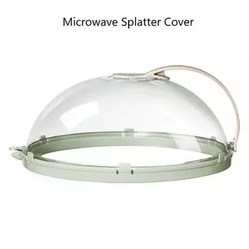 Крышка от брызг для микроволновой печи 12 дюймов, крышка для микроволновой печи для еды с ручкой и пароваркой, прозрачная крышка для микроволновой печи, кухонная утварь, кухонные подарки