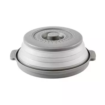 Крышка от брызг в микроволновой печи Не содержит бисфенола-А, можно мыть в посудомоечной машине Вентилируемая складная крышка с подогревом Защитная пластина для пищевых продуктов с отверстием для крючка для микроволновой печи и посудомоечной машины синий