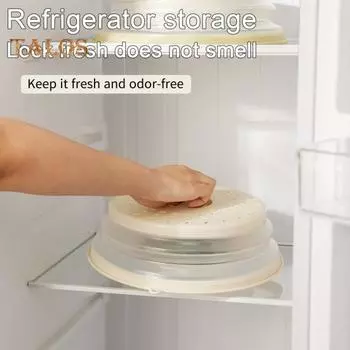 Крышка от брызг в микроволновой печи с ручкой. Складная вентилируемая крышка с отверстием для крючка. Защита от брызг для тарелки, миски. Жаростойкий кухонный гаджет без BPA. красный