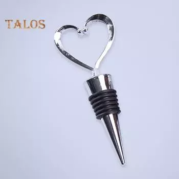 Крышка от бутылки Романтическая многоразовая легко чистящаяся отличная крышка от бутылки с сердечком Инструмент для запечатывания вина для вечеринки серебряный