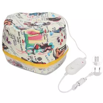 Крышка отпаривателя для волос, шляпа для обработки нагревательного масла, 3 шестерни, съемный питательный инструмент для ухода за волосами US Plug 110V