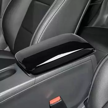 Крышка панели центрального подлокотника автомобиля из углеродного волокна и яркие черные аксессуары для интерьера для Mercedes Benz GLA220 CLA200A180 B180 чёрный