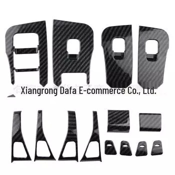 Крышка панели кнопок подлокотника двери Tesla Model 3 из углеродного волокна