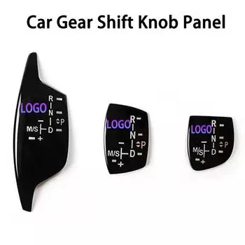 Крышка панели ручки переключения передач автомобиля для BMW 1 2 3 4 5 7 серии F01 F02 X1 X3 X5 X6 M3 M5 F30 F32 F48 внутренняя модификация с логотипом
