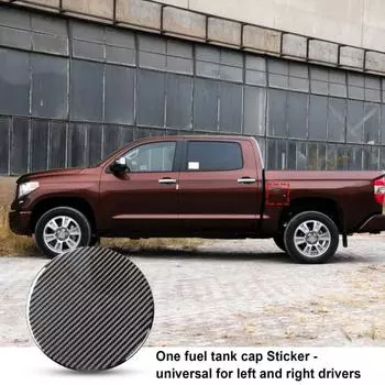 Крышка панели топливного бака Простая установка Прочное липкое углеродное волокно черного цвета