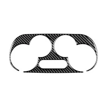 Крышка панели управления HVAC из углеродного волокна Элегантная накладка на панель HVAC Аксессуары для транспортных средств Простая установка для 500