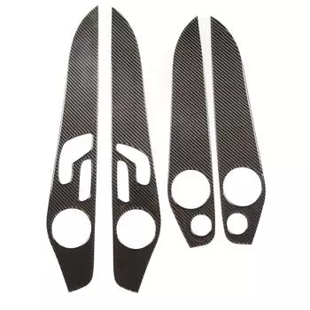 Крышка панели внутренней двери автомобиля из углеродного волокна, ключ памяти водителя, декоративная наклейка для заднего динамика, замена