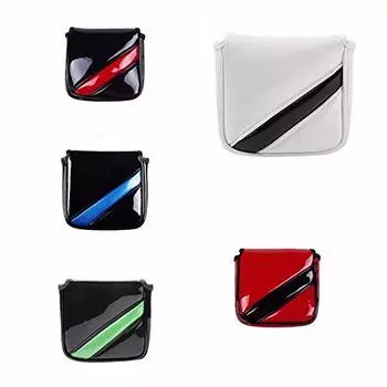 Крышка паттера, крышка головки для молотков, совместимая с Odyssey 2 Ball, паттер TaylorMade Spider с магнитным замком (черный (Зелёная линия))