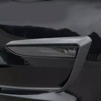 Крышка переднего бампера, ветровой нож для модели 3, накладка противотуманной фары, декоративное лезвие-обрезка света для бровей 1