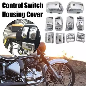 Крышка переключателя кнопки контроллера руля мотоцикла для 1996-2013 Harley Touring Road King Electra Street Road Glide