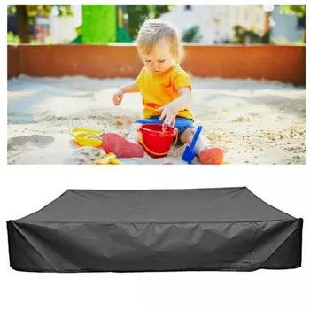 Крышка песочницы Крышка песочницы Водонепроницаемая складная УФ-устойчивая пыленепроницаемая застежка-молния Детский пляж Игра в песочницу Защитная ткань с сумкой для хранения S