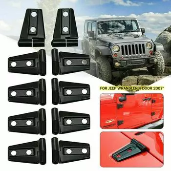 Крышка петель капота и двери для Jeep Wrangler JK JKU 2007-2017 гг., неограниченное количество аксессуаров чёрный
