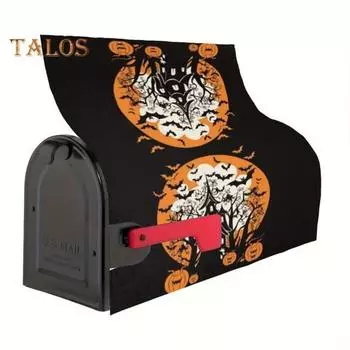 Крышка почтового ящика, магнитная обертка на тему Хэллоуина, красочный готический чехол для почтового ящика для сада, двора, дома, наружного декора A