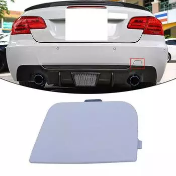 Крышка проушины буксировочного крюка для заднего бампера серого автомобиля для BMW 3 серии E92 Coupe E93 Convertible 2007-2013 с задней крышкой буксировочного крюка M-Sport серый