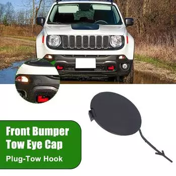 Крышка проушины для буксировочного крюка переднего бампера автомобиля, подходит для Jeep Renegade 2015-2018 5XB38LXHAA