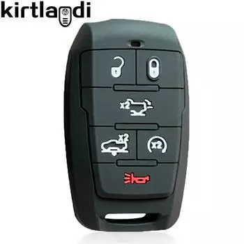 Крышка пульта дистанционного управления с 4/5/6 кнопками, чехол для ключа, корпус для Dodge Ram 1500 Limited LongHorn, держатель для ключа-брелока, бесключевые автоаксессуары, колпачок-заглушка